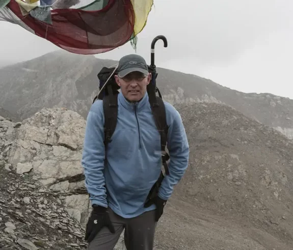 Solo trekker in Nepal