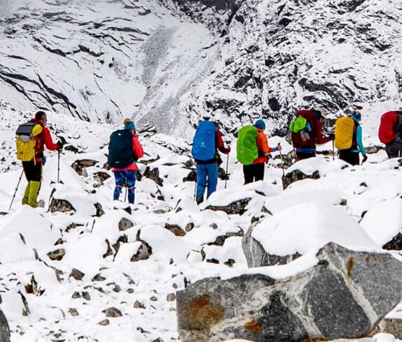 Trekkers during Everest Base Camp Trek