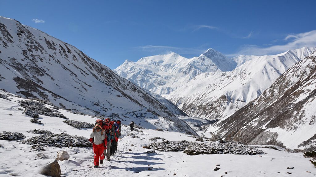 Annapurna Base Camp Trek in December - Trekkers in Annapurna