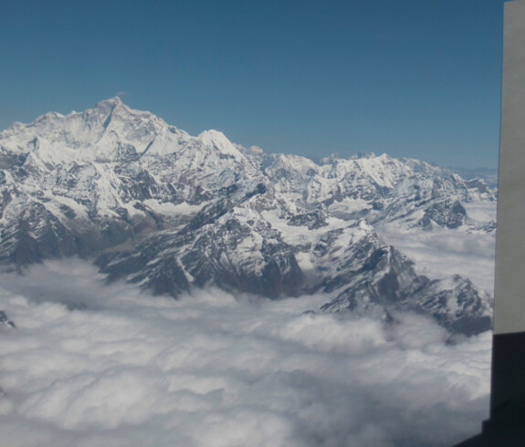 Mountain View from Flight