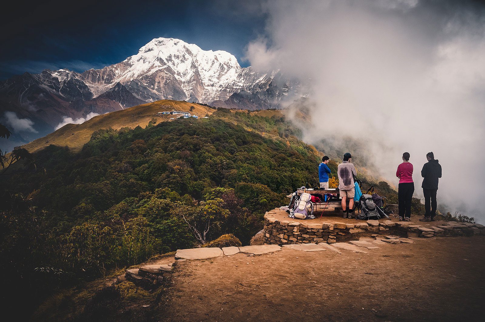 Mound Annapurna View from Badal Danda