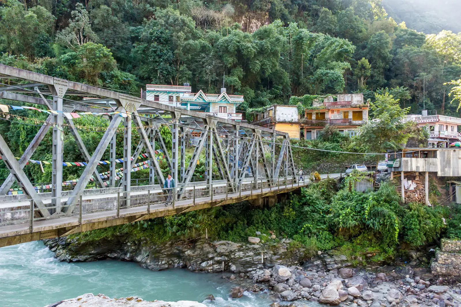 Nayapul the first bridge for Annapurna Base Camp Trek