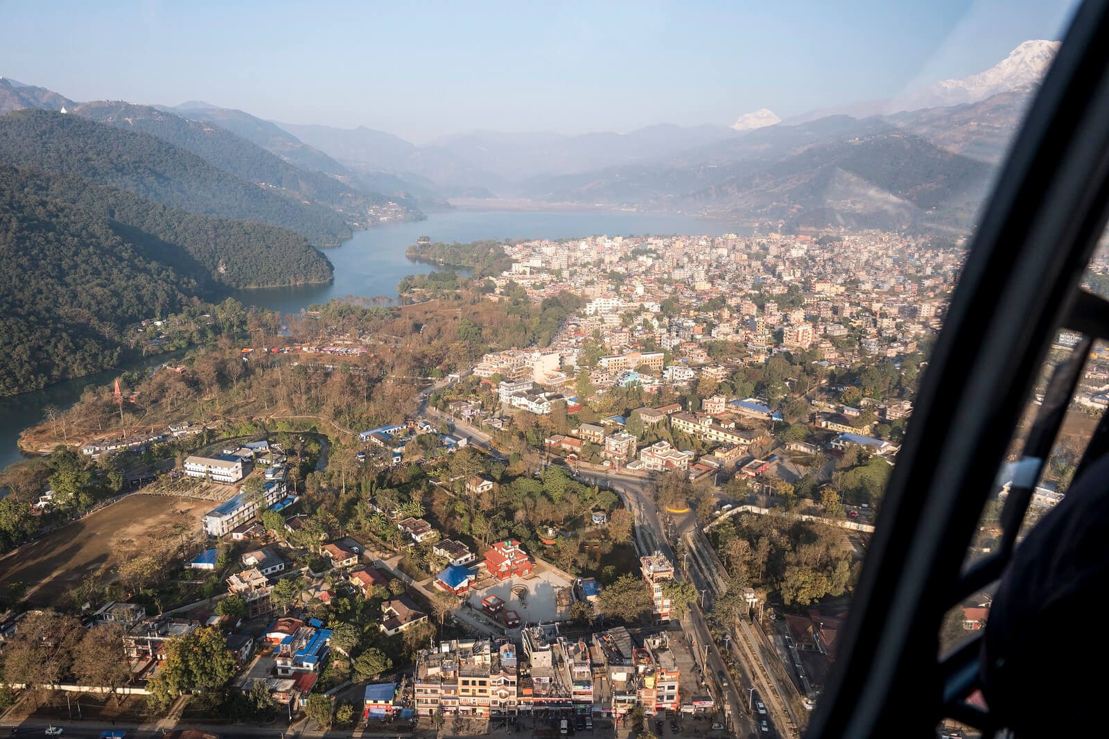 Pokhara City view from Helicopter