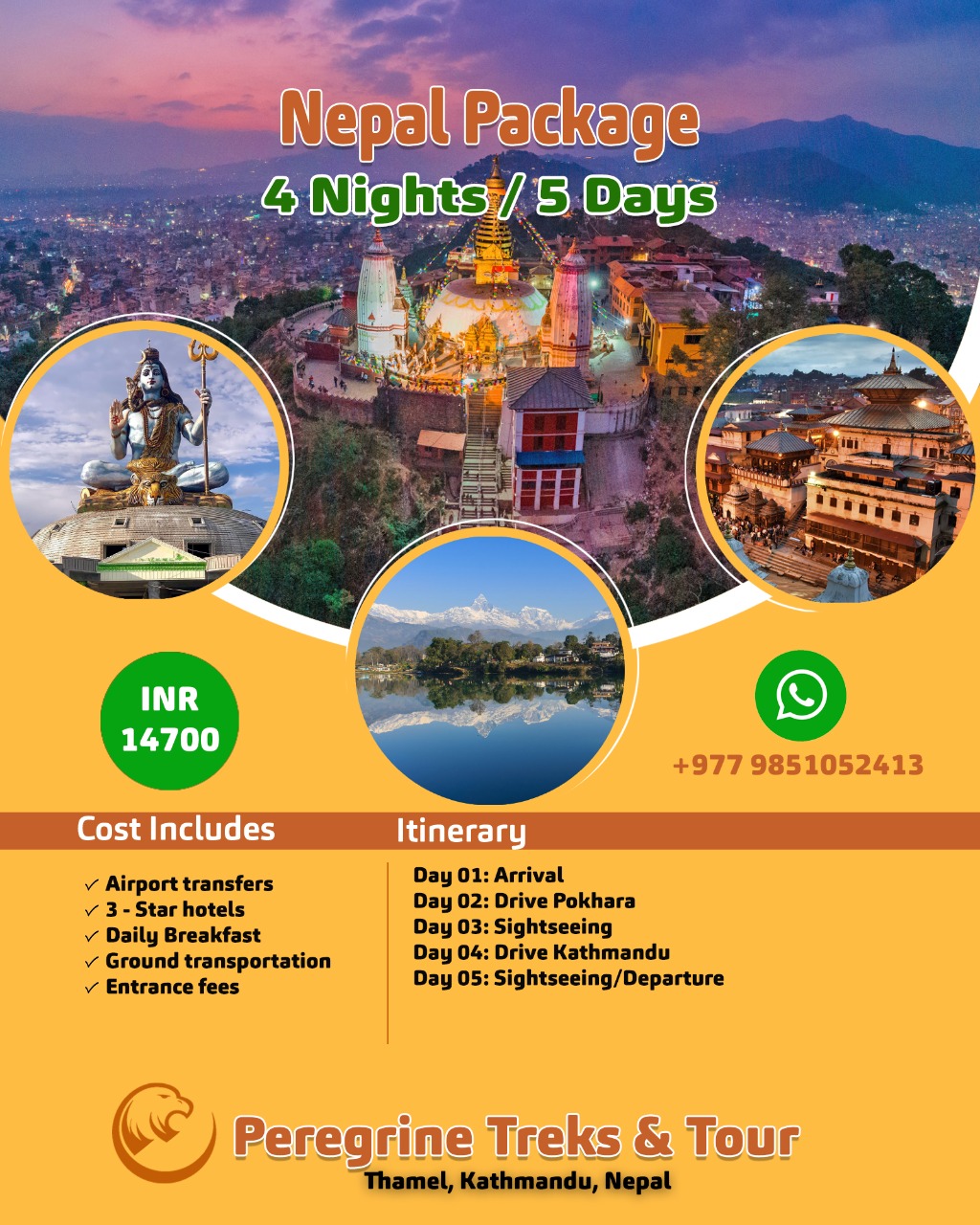 4 Nights 5 Days Nepal Package