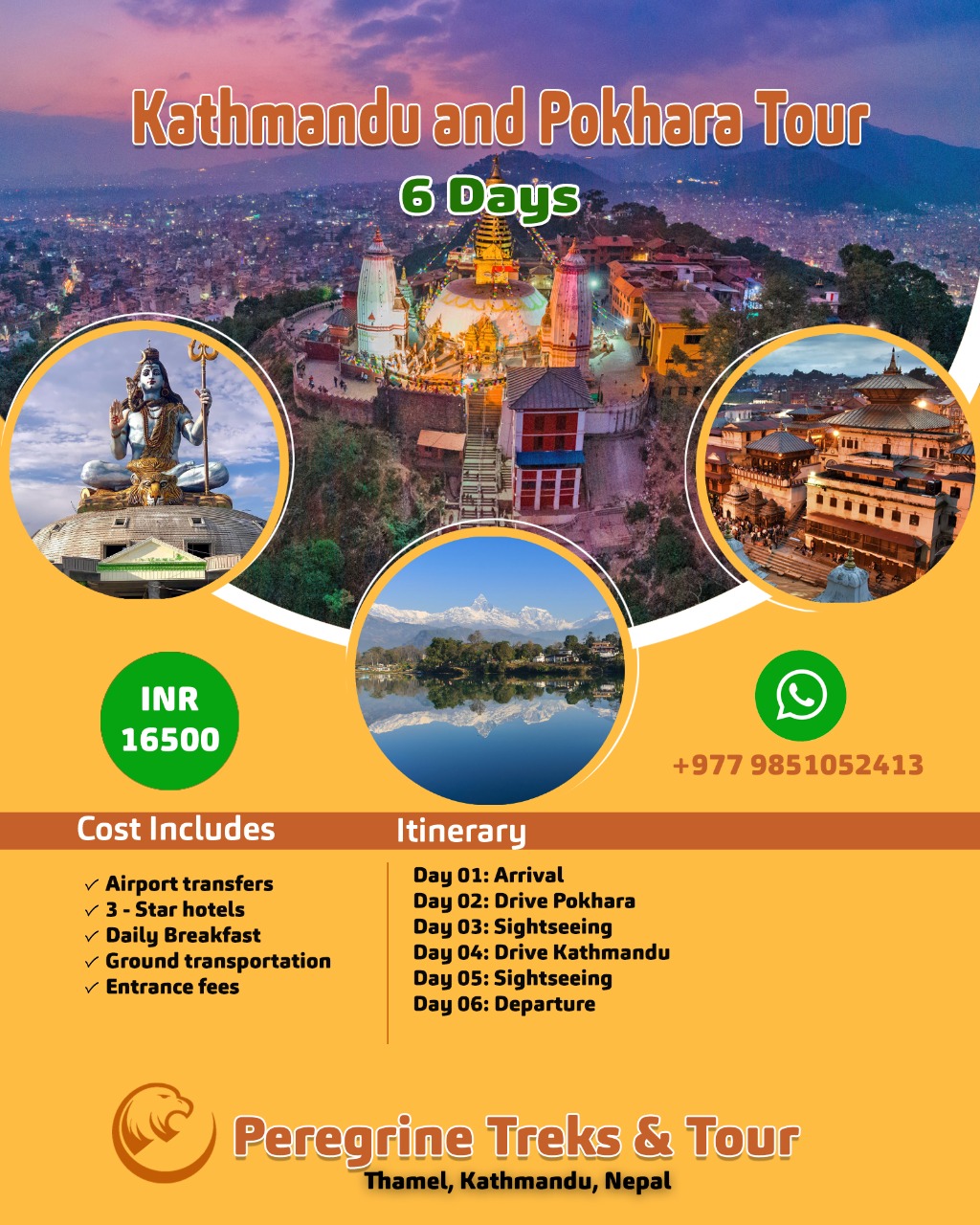 6 days Kathmandu and Pokhara Tour