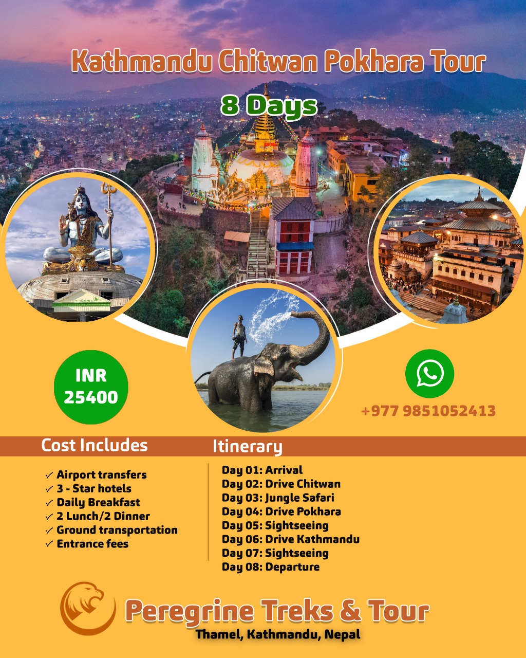 kathmandu chitwan pokhara tour