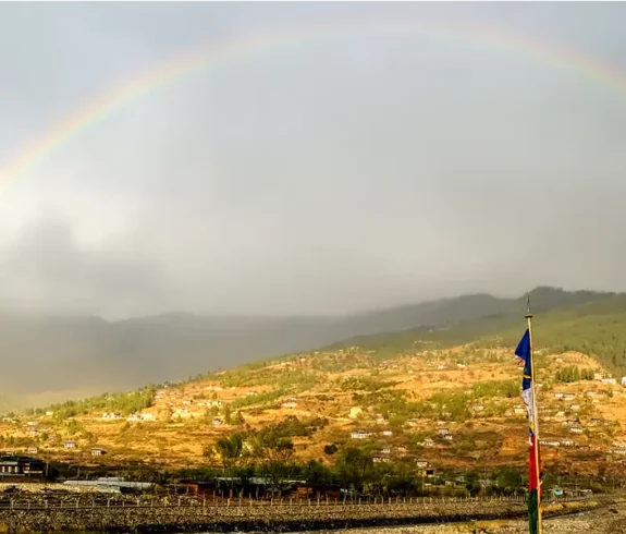 Rainbow in Bhutan