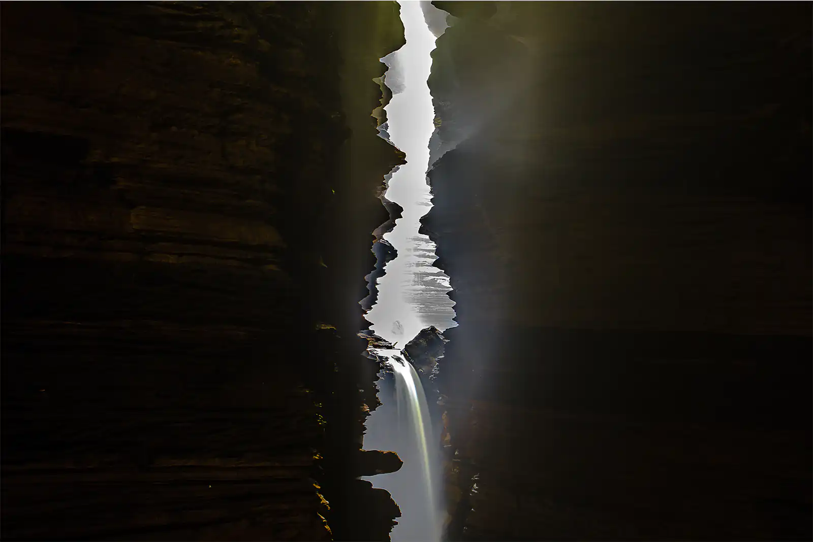 View from the bottom of Gupteshwor Mahadev Cave