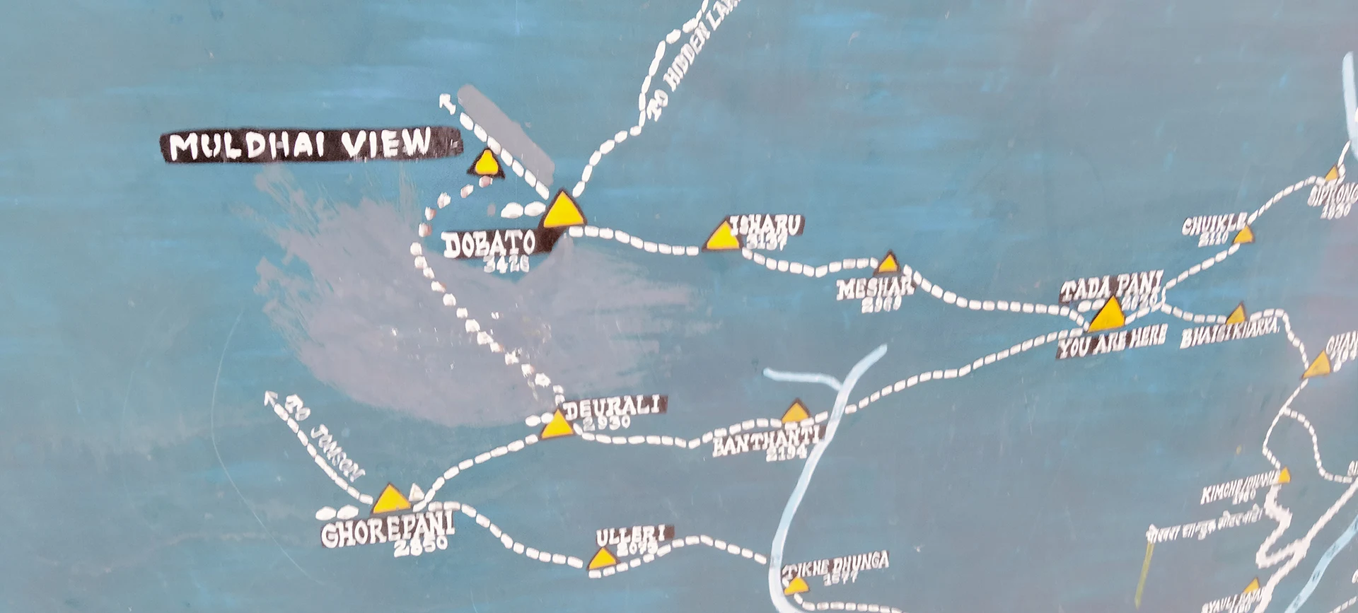 Muldai View Point Trek Map