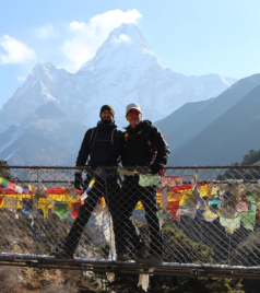 Trekkers during Luxury Everest Base Camp Trek