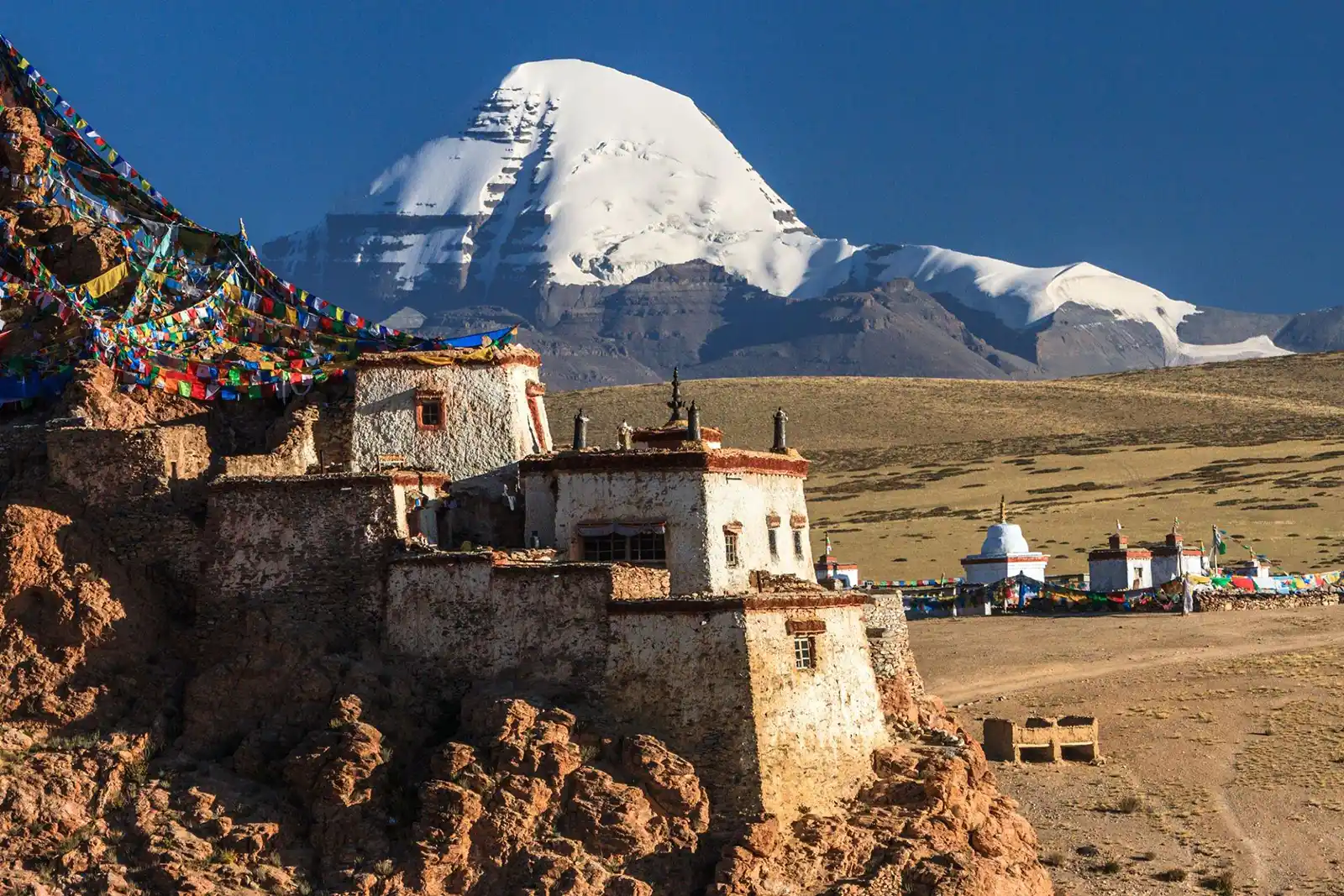Chiu Gompa and Mount Kailash