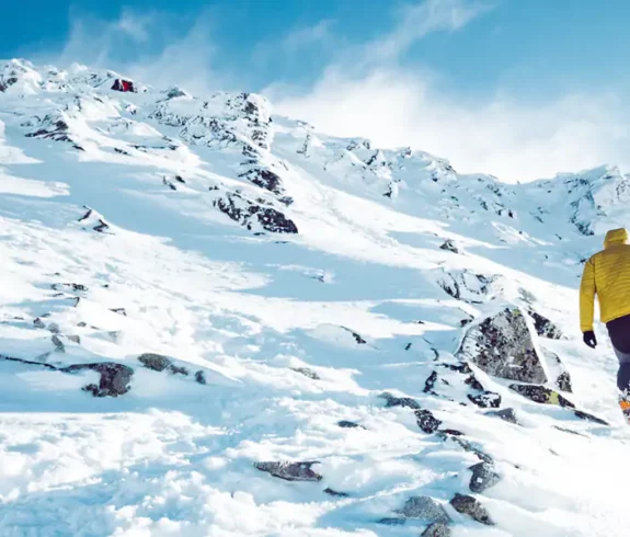 A solo trekker in the Everest Region