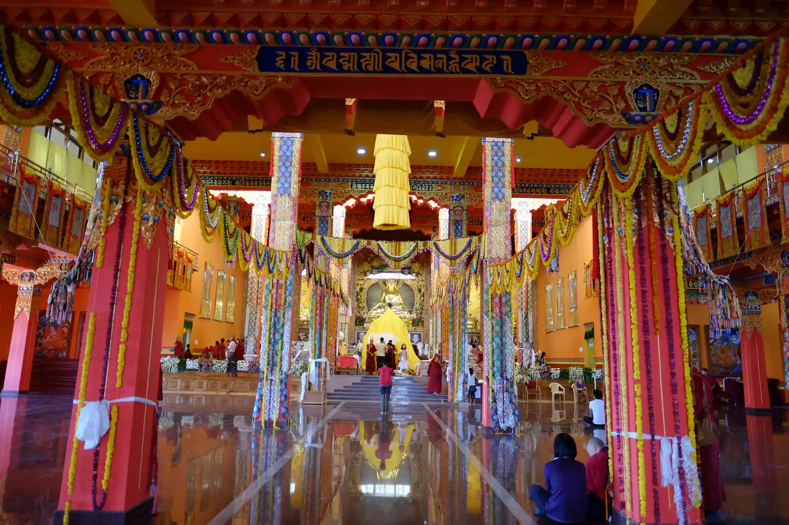 Inside monastery