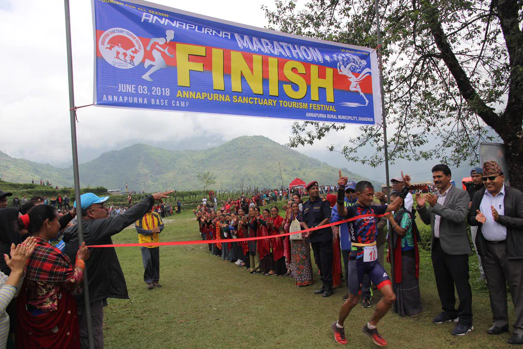 Annapurna Marathon Finish Point
