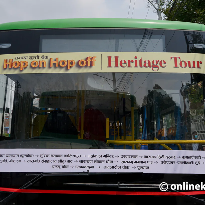 Started the heritage Tour bus service in Kathmandu