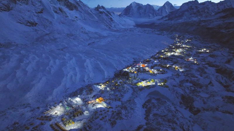 Everest Bsae Camp - Night view