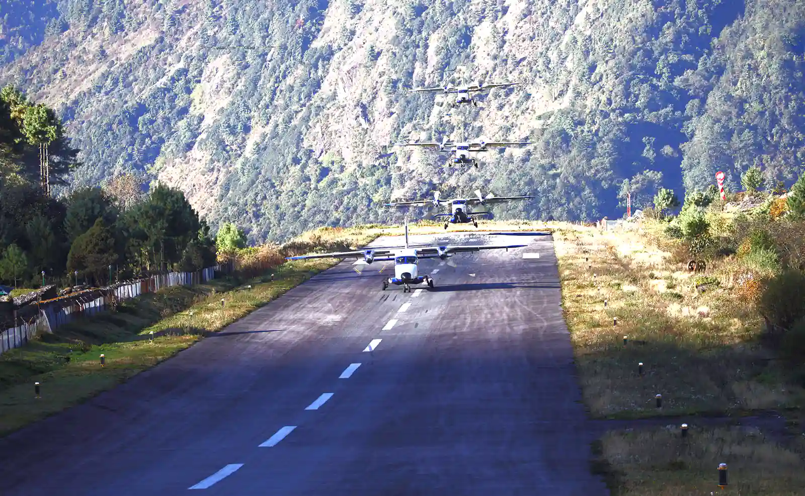 Landing at Lukla from Kathmandu