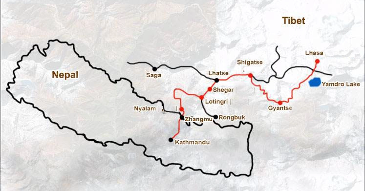 Everest Advance Base Camp Trek Map