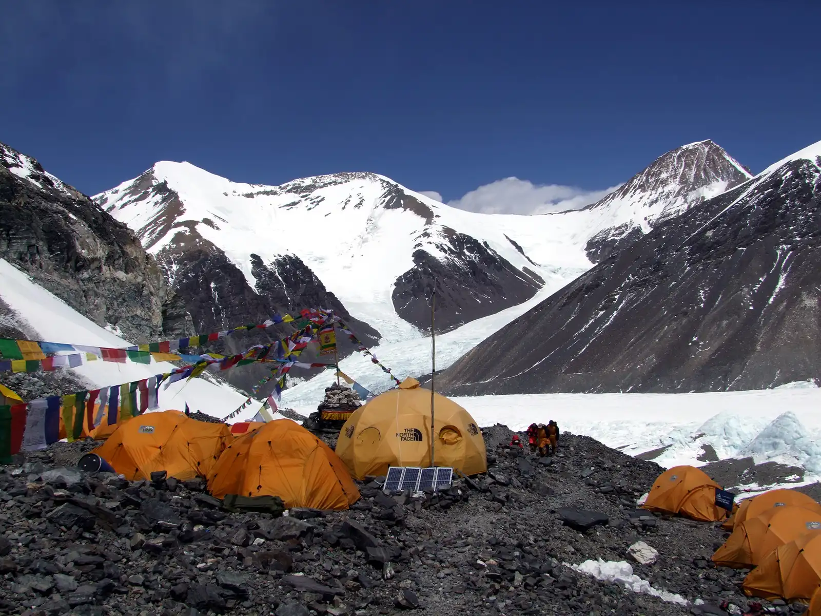 Tents of ABC with Khartaphu behind