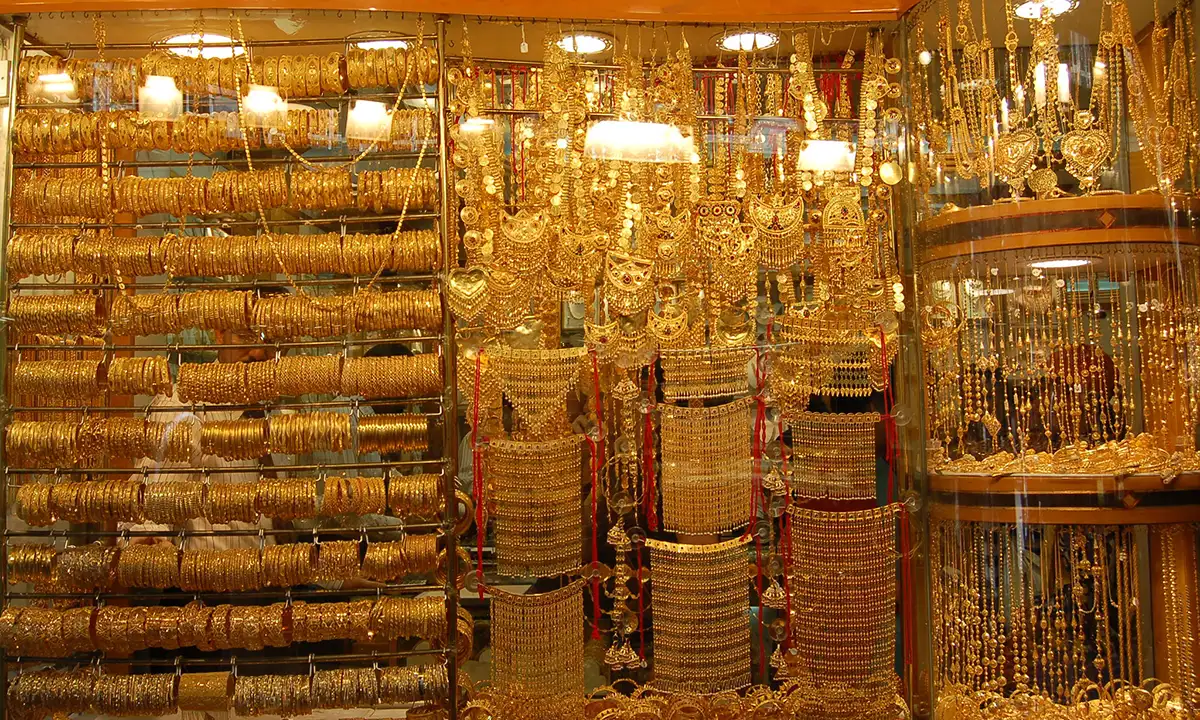Store front in the Gold Souk Dubai