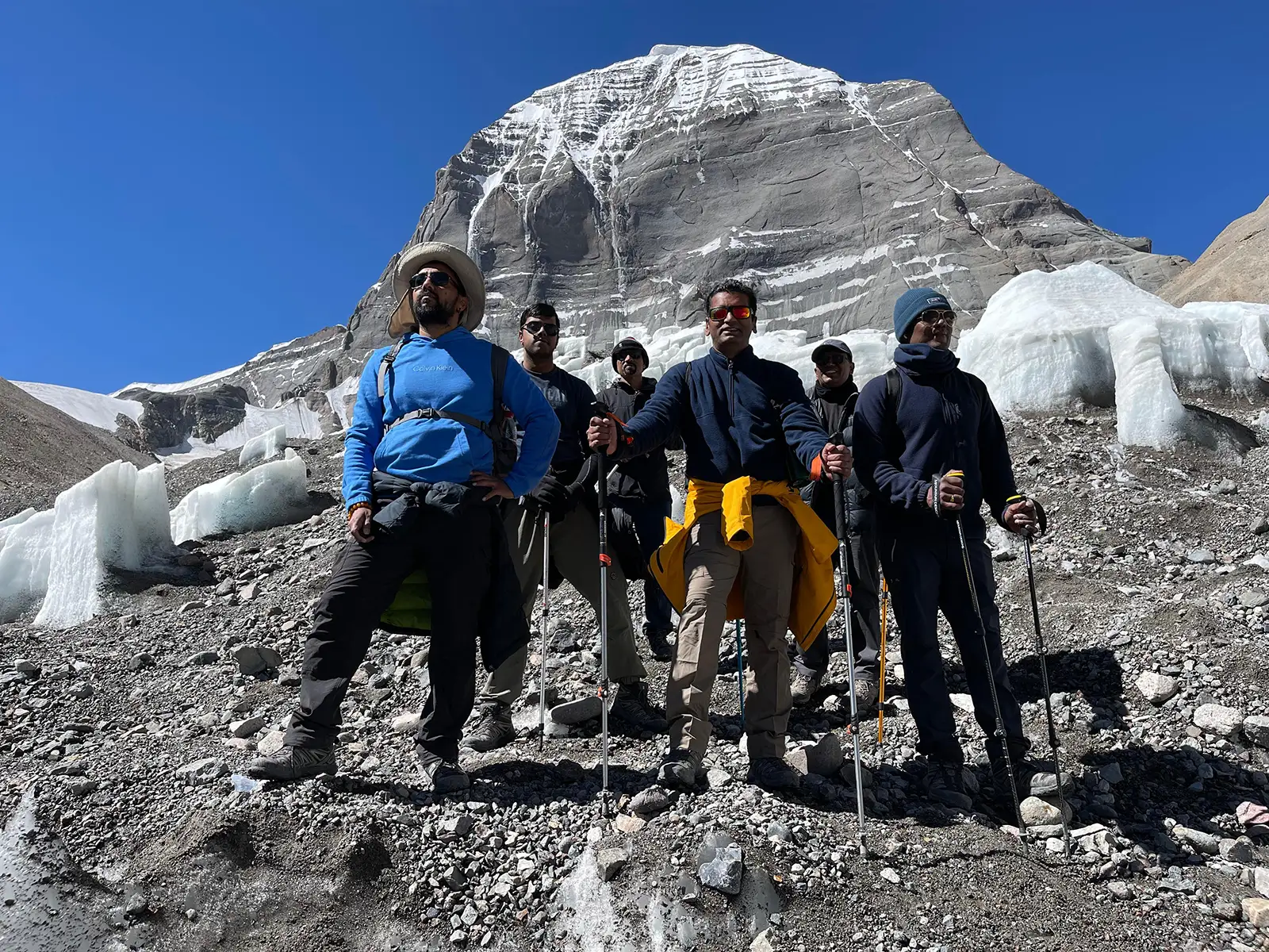 In front of Mount Kailash