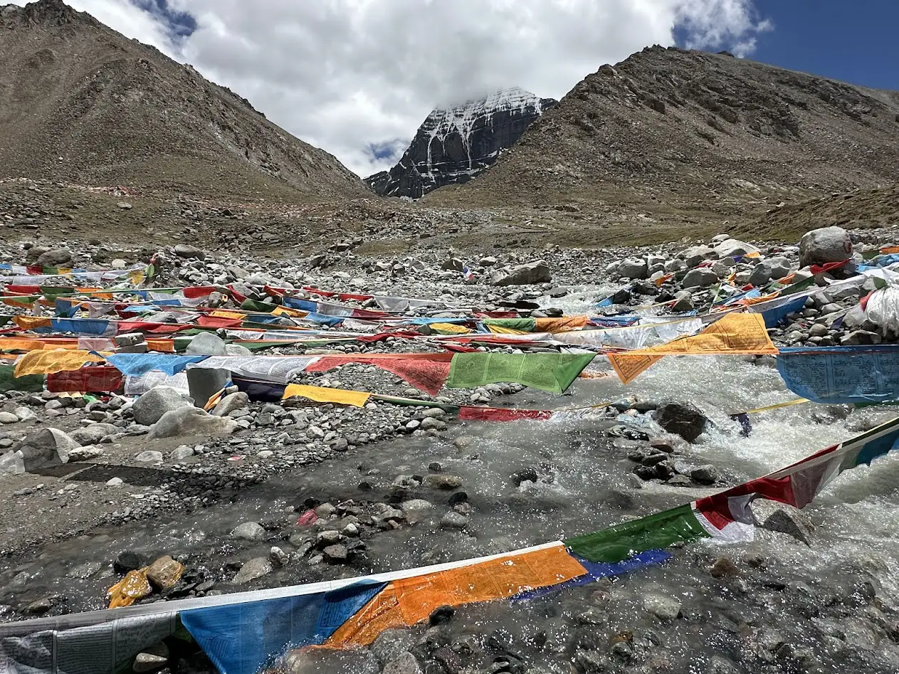 Kailash with river