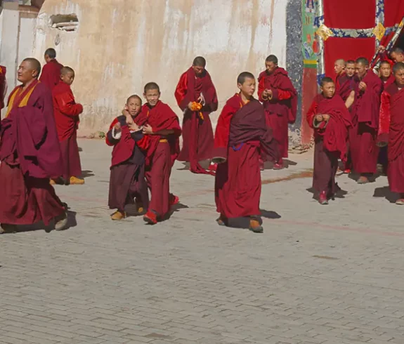 Monks in Tibet