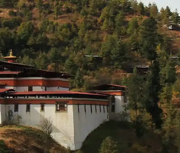 Simtokha Dzong, one of the oldest dzongs in Bhutan, stands as a remarkable example of traditional Bhutanese architecture