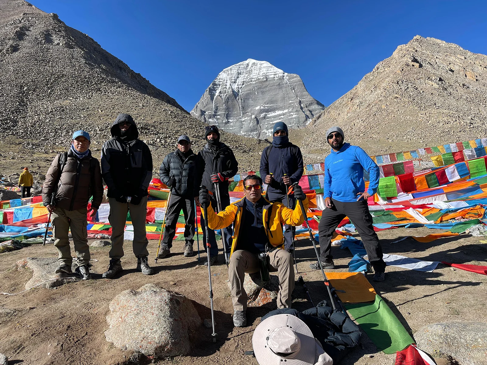Trekkers in Dirapuk for Charan Sparsh