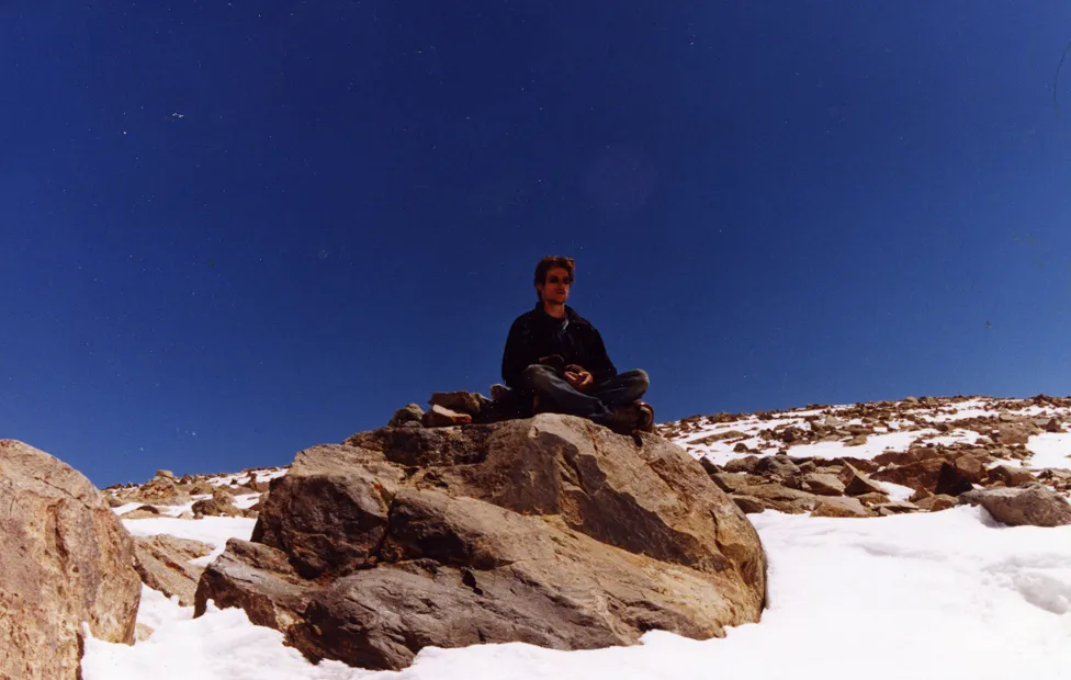meditating at Drolma-La pass, Mount Kailash Kora