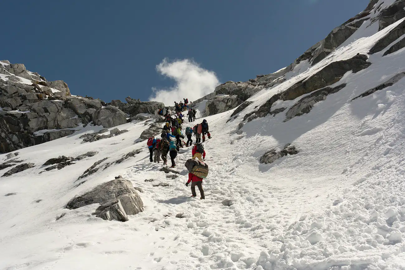 Crossing Cho La Pass