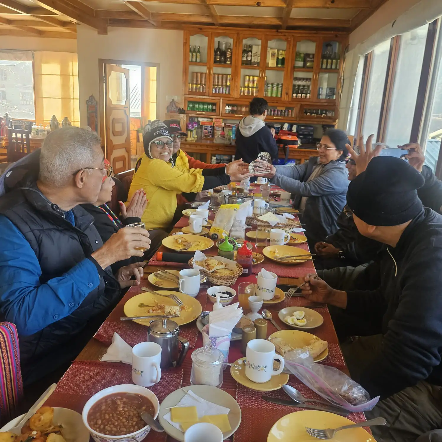 Dinner at Yeti Mountain Home