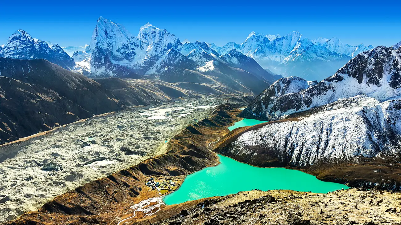 Gokyo lake from Gokyo Ri