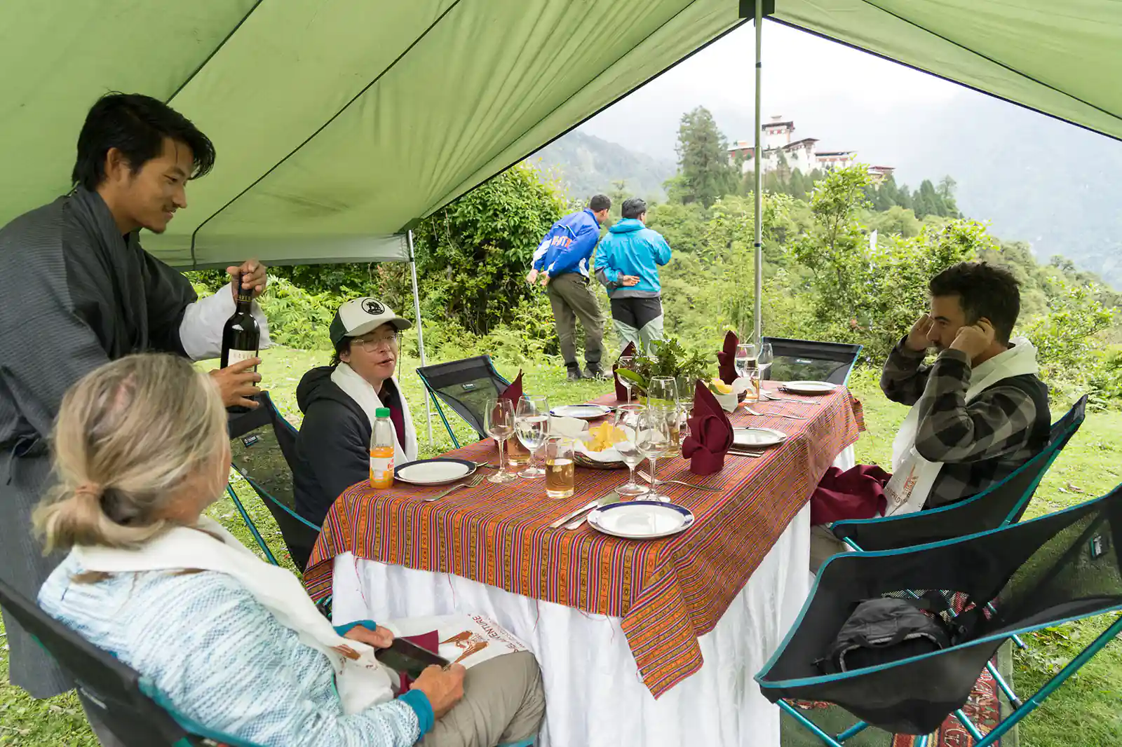 Lunch Time During the Bhutan Trek