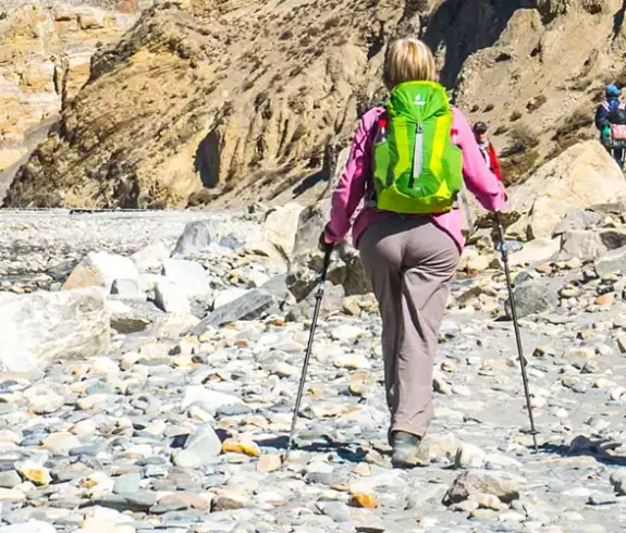 Nepal trekkers in Upper Mustang