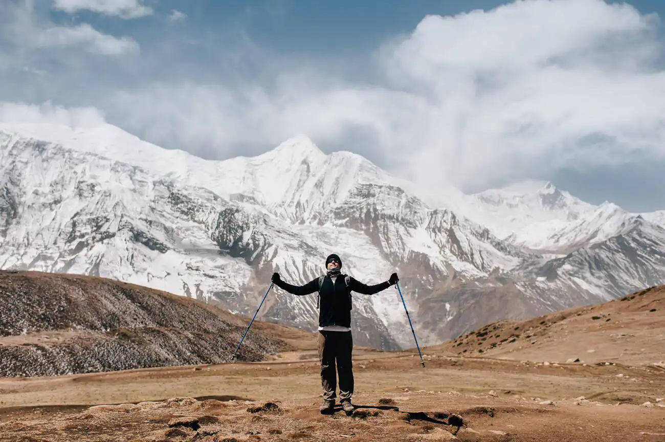 Trekkers during Annapurna Circuit Trek