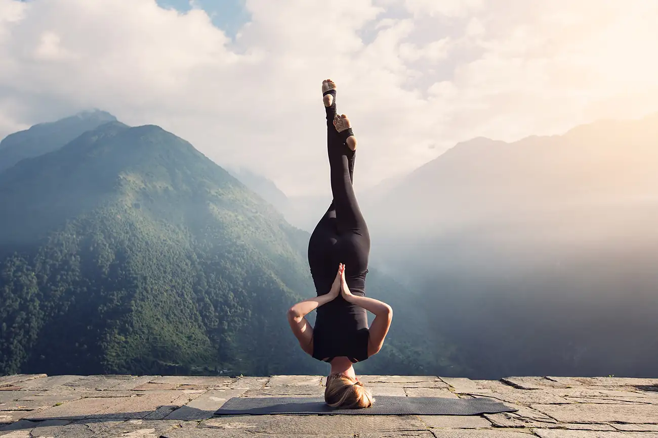Yoga during the trek