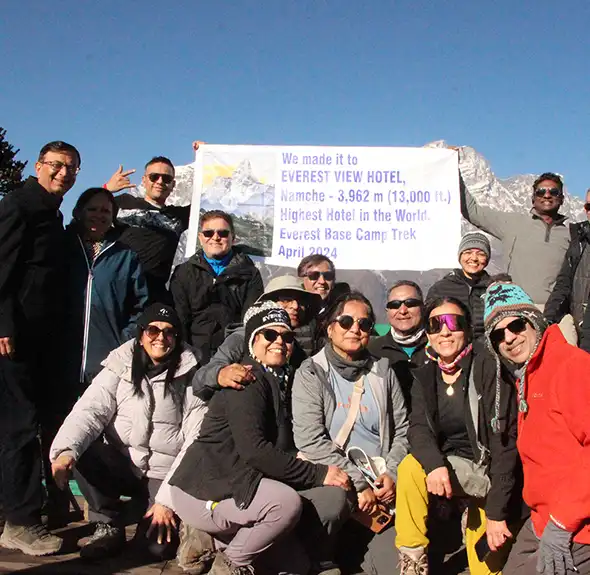 At the Everest Hotel View