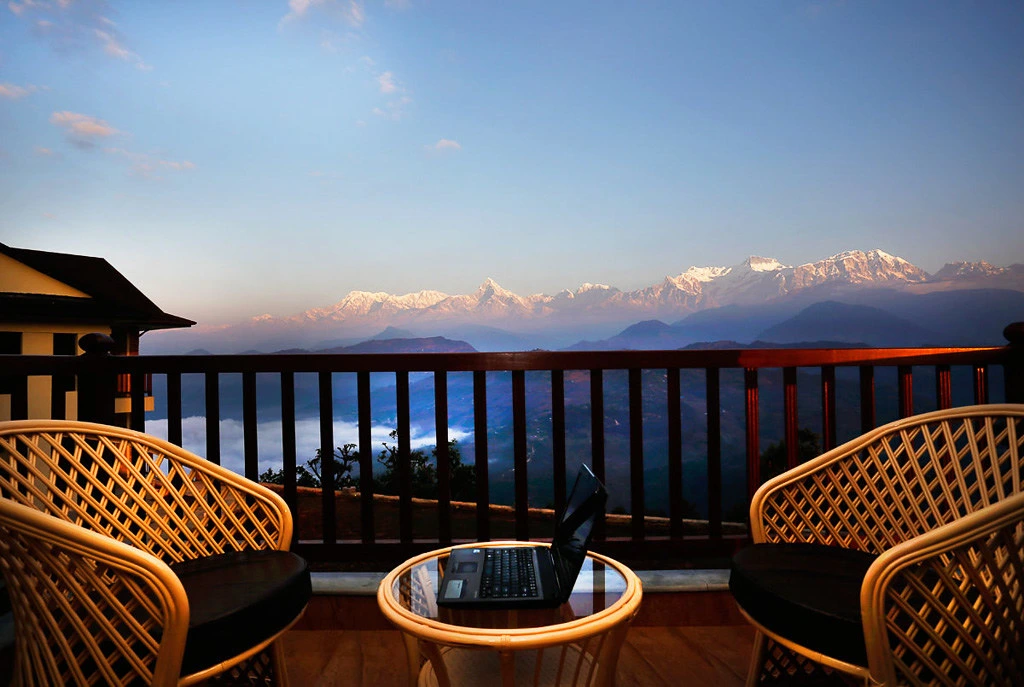 Mountain View from Rupakot Resort